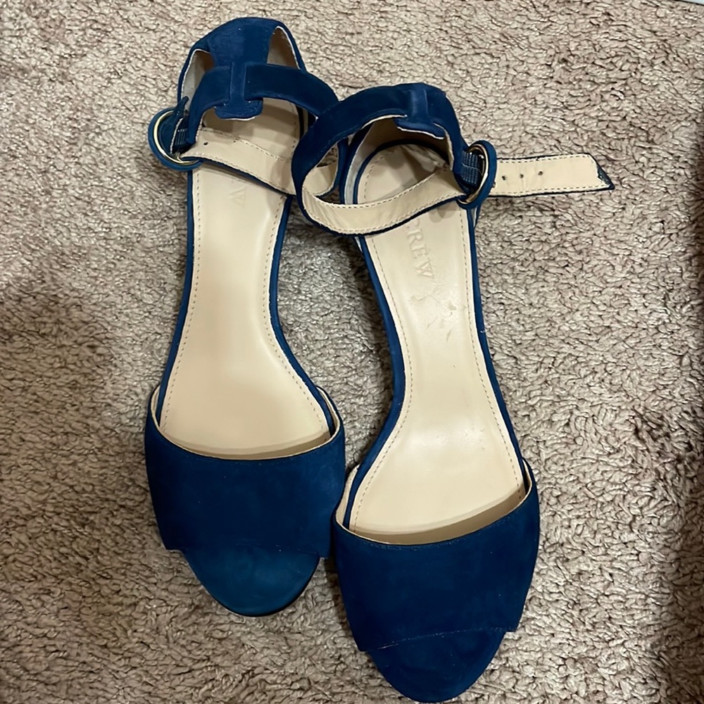 J. Crew Blue Wedges